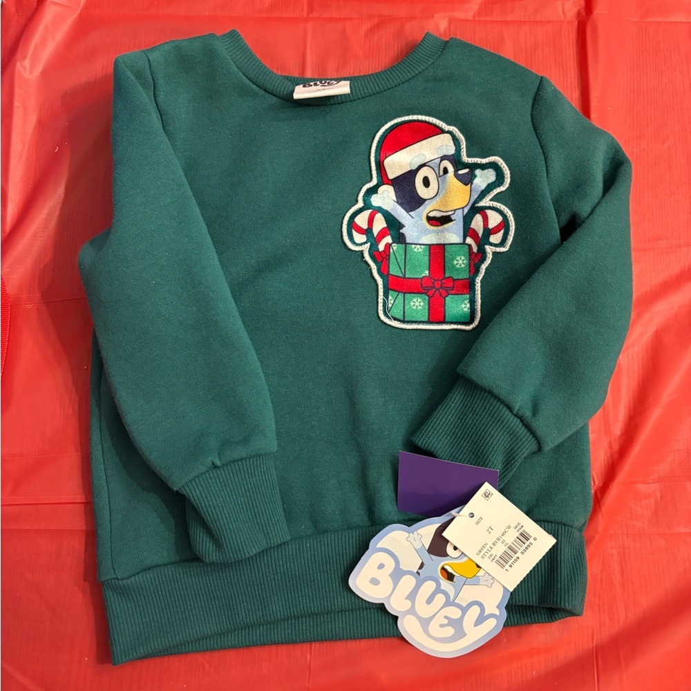 2t bluey holidays sweatshirt